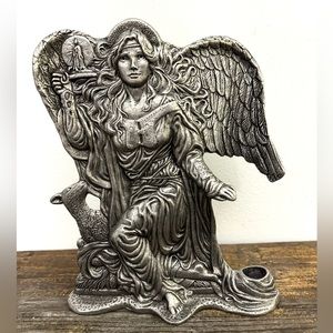 Carson Pewter Angel CandleStick Holder